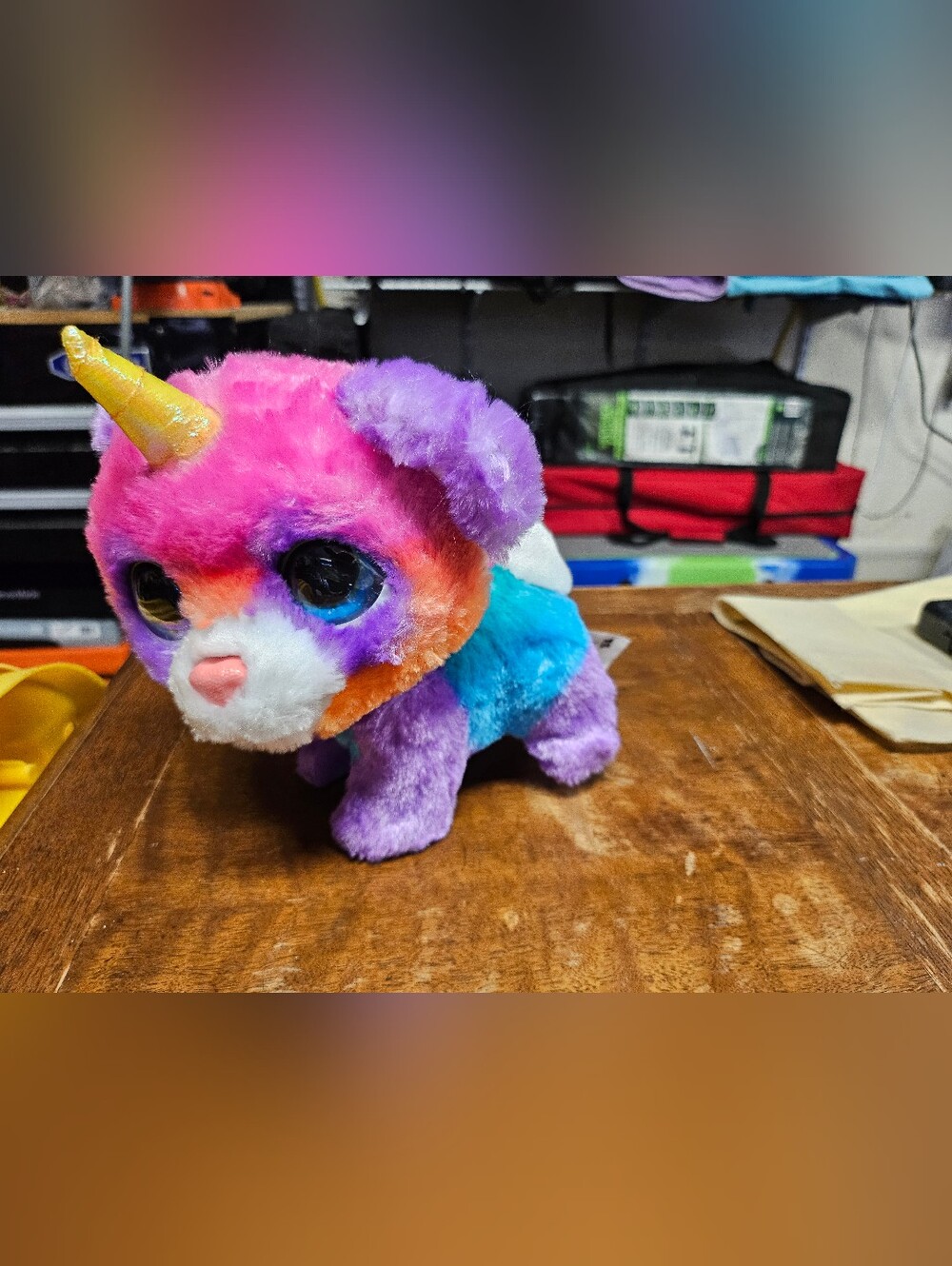 Hasbro FurReal KittyCorn Multi Colored Walkalong Toy